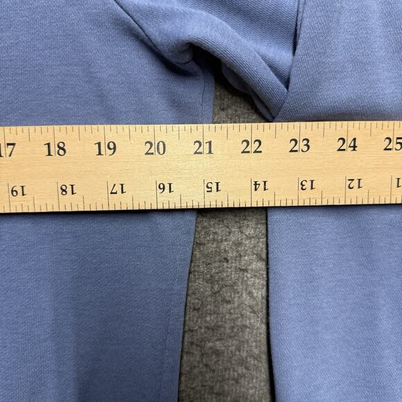 Adidas Sweatshirt Youth Large 16-18 Blue Long Sleeve Logo - Picture 5 of 6